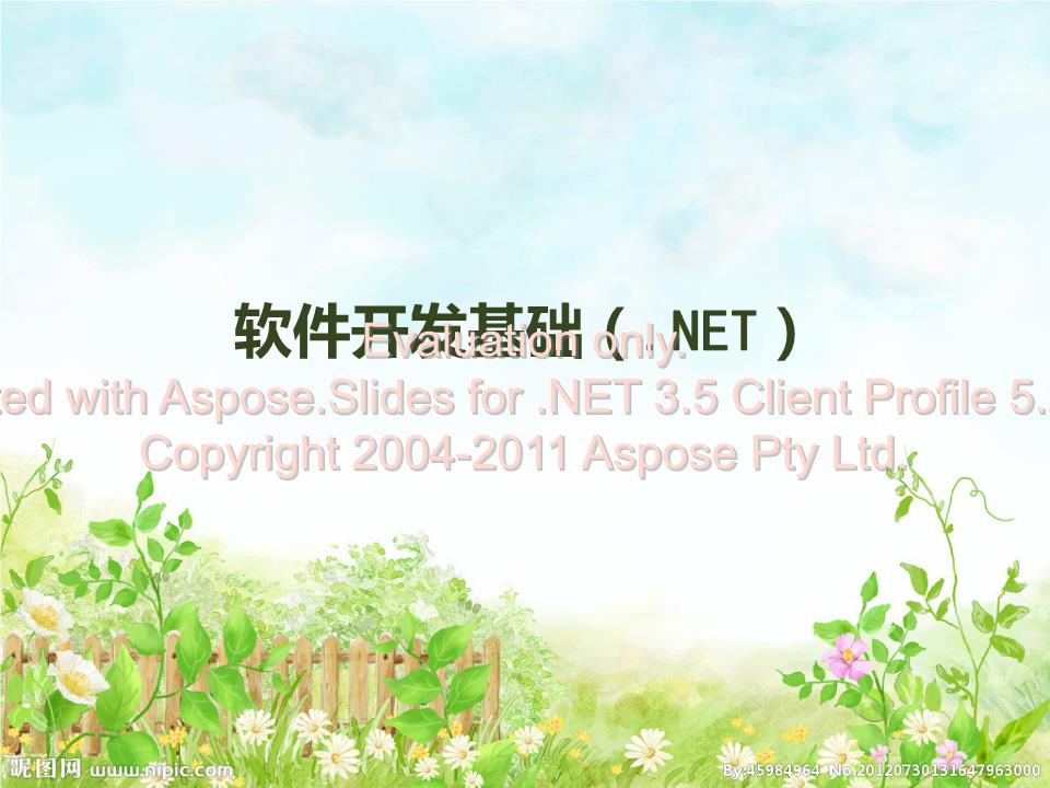 C#软件开发基本介绍.ppt