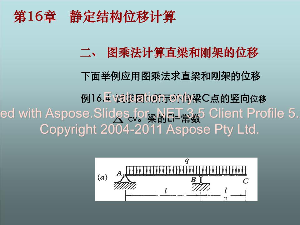 图乘法计算直梁和刚架位移.ppt