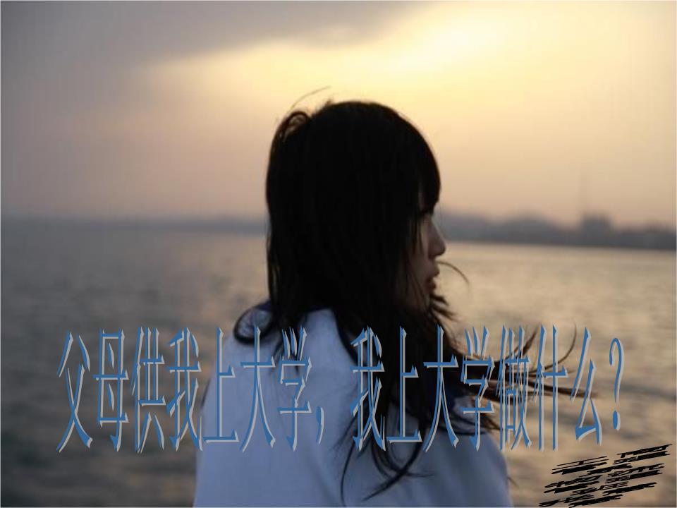 父母供我上大学_我上大学做什么概要.ppt