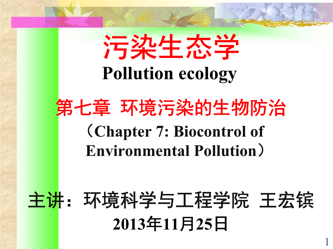 第七章环境污染的生物防治解释.ppt免费全文阅