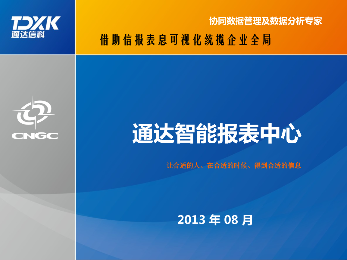 通达报表演示系统分析报告.ppt 71页