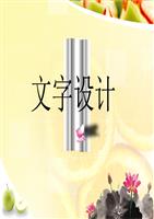 文字设计 精美 漂亮 动态PPT.ppt